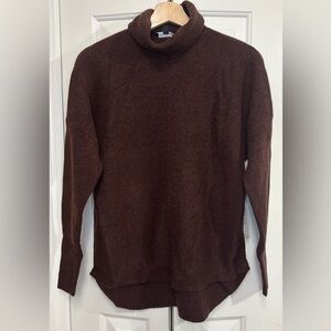 Universal Standard Dark Brown Turtleneck Sweater size 4XS (00-0)